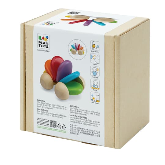 PlanToys Wooden Baby Car Push Toy